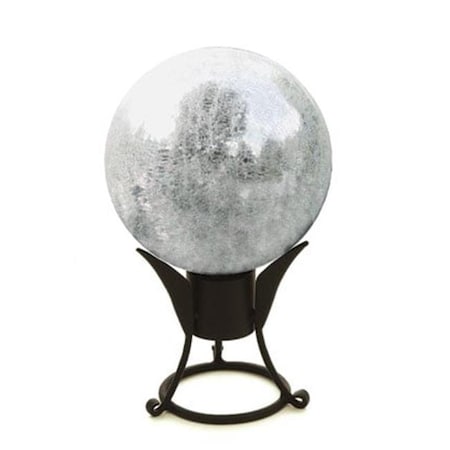 Achla Designs Achla G10-S-C 10 in. Gazing Globe in Silver with Crackle G10-S-C
